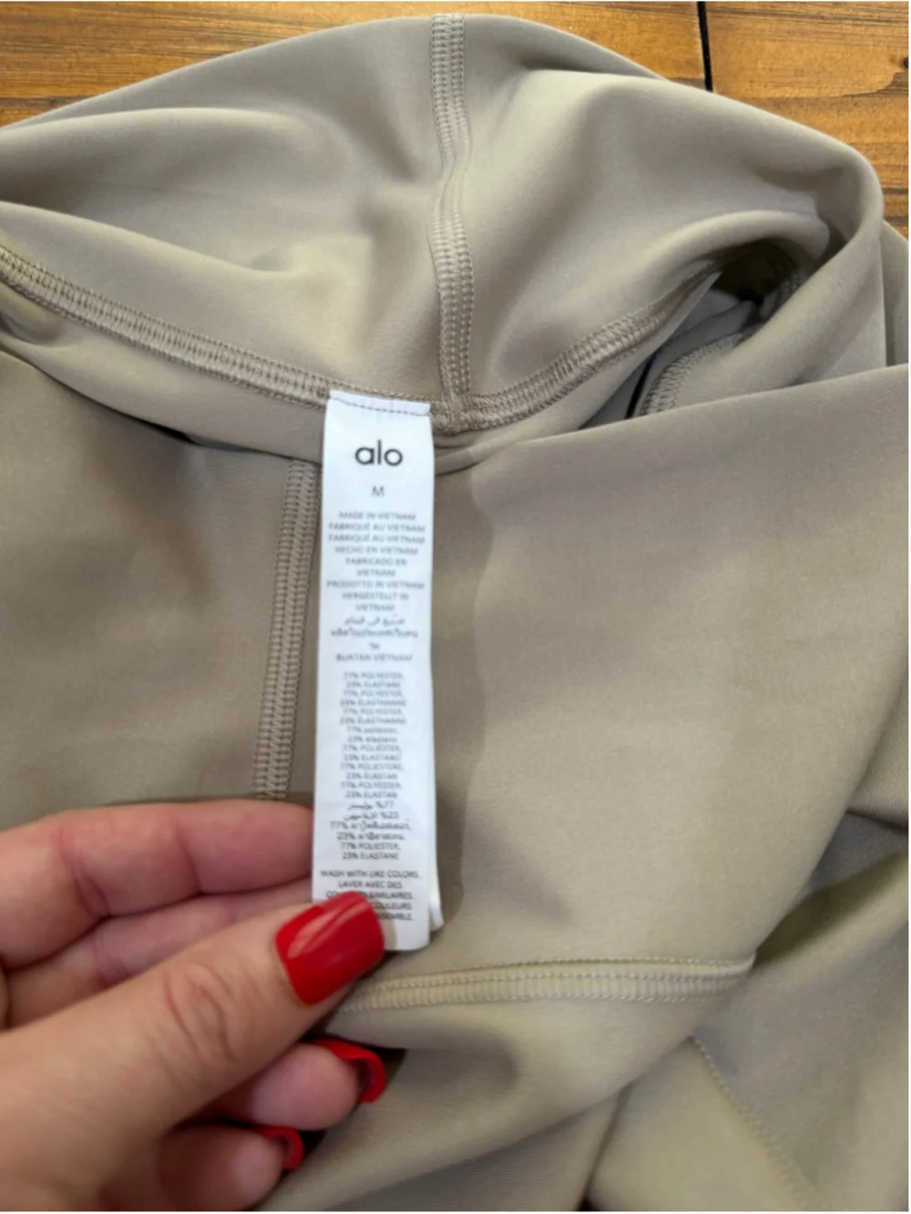 Alo Yoga 7/8 High-Waist Airlift Leggings Gravel Size Medium